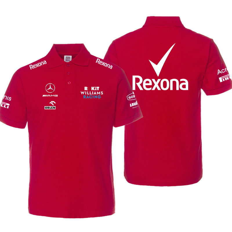 Polo Mercedes AMG et ORLEN Williams Racing Rexona Homme Coton Manche Courte